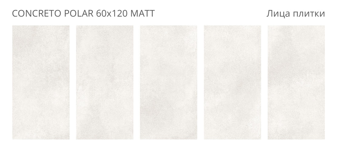 Керамогранит Staro Concreto Polar Matt 60x120