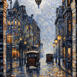 Керамогранит Декоративное панно MDetails Old City (набор из 4шт. 60x120) 120x240