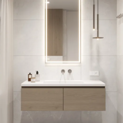 Керамогранит Laparet х9999309474 Overland Moon светло-серый матовый+гл.чернила STR 60х120