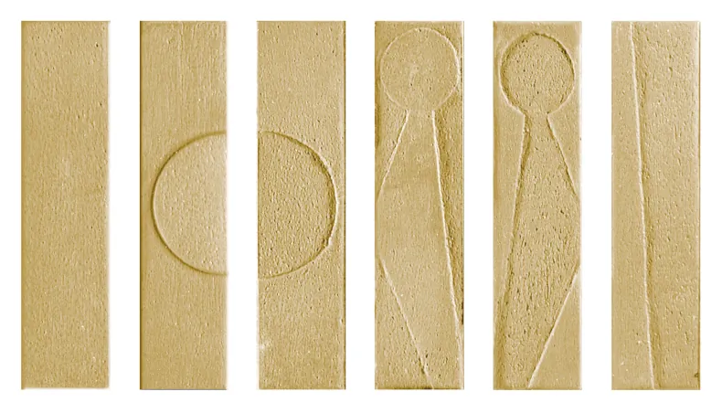 Керамогранит Settecento 118622 Koine Alphabet Ocra 4,5x18,6