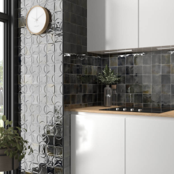 Плитка Equipe Hanoi 30022 Arco Black Ash 10x10