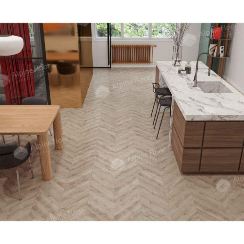 Кварцвиниловая плитка Alpine Floor Chevron Alpine Гикори ECO 18-21 MC