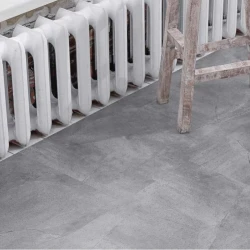 Кварцвиниловая плитка Vinilam CERAMO VINILAM Glue Серый Бетон 61602