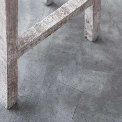 Кварцвиниловая плитка Vinilam CERAMO VINILAM Glue Серый Бетон 61602