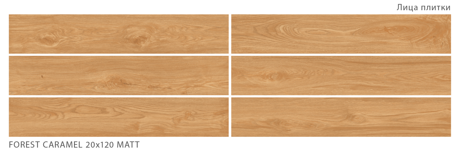Керамогранит StaroWood Forest Caramel Matt 20x120