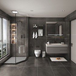 Керамогранит Global Tile Freya GT120608605SSR Черный 60x120