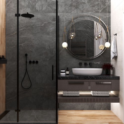 Керамогранит Laparet Leda Black Карвинг 60x120