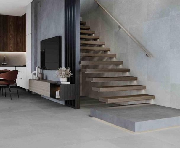 Керамогранит Laparet SG50001920R Techno Gris серый матовый 59,50x119,10