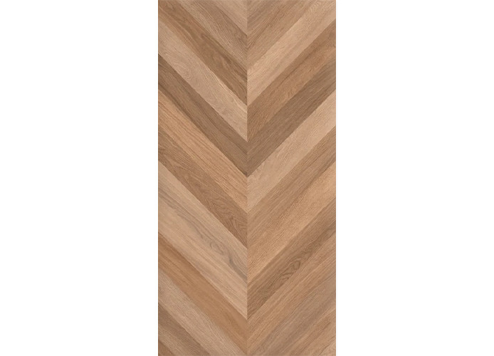 Керамогранит Laparet х9999311149 Wood Canarium Chevron M тёмно-бежевый матовый карвинг 60х120