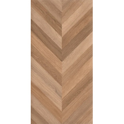 Керамогранит Laparet х9999311149 Wood Canarium Chevron M тёмно-бежевый матовый карвинг 60х120