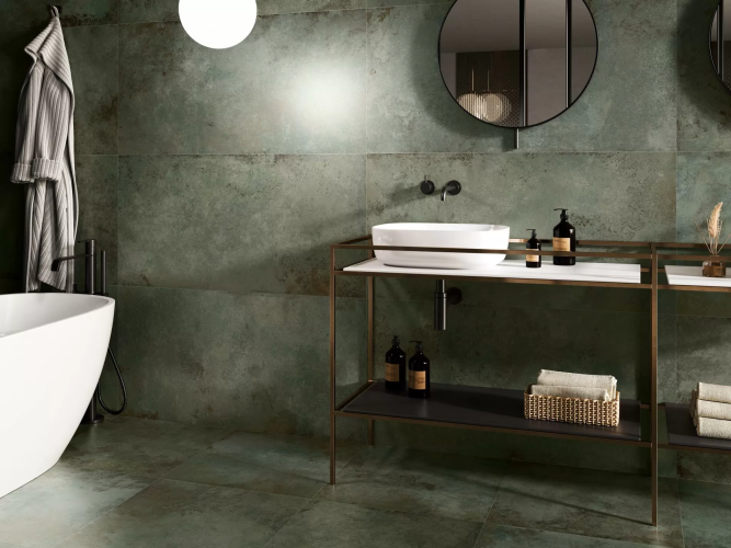 Керамогранит Pamesa 017.869.0824.10476 Alloy Mint Matt Rect. R10 60x120