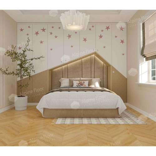 Кварцвиниловая плитка Alpine Floor Chevron Alpine Caldo ECO 18-20 MC