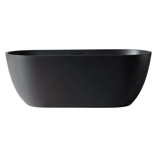 Ванна из искусственного камня ABBER Frankfurt AM9941B черная матовая