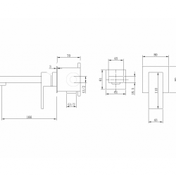 Смеситель ABBER Daheim AF8212NG для раковины скрытого монтажа, никель