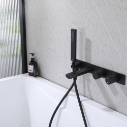 Смеситель ABBER Rund AF8730B для ванны скрытого монтажа, черный матовый