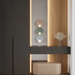 Керамогранит Laparet х9999311153 Wood Canarium Almond Stripes тёмно-бежевый матовый карвинг 60х120