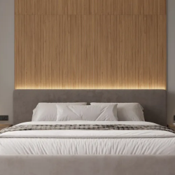 Керамогранит Laparet х9999311153 Wood Canarium Almond Stripes тёмно-бежевый матовый карвинг 60х120