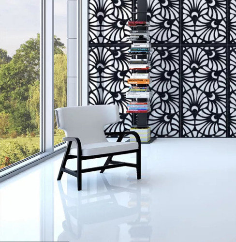 Керамогранит Art Ceramic Mira Black Decore High Gloss 60x120