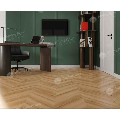Кварцвиниловая плитка Alpine Floor Chevron Alpine Дуб Самерсет ECO 18-19 MC