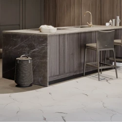 Кварцвиниловая плитка Vinilam CERAMO VINILAM Glue Итальянский Мрамор 83444