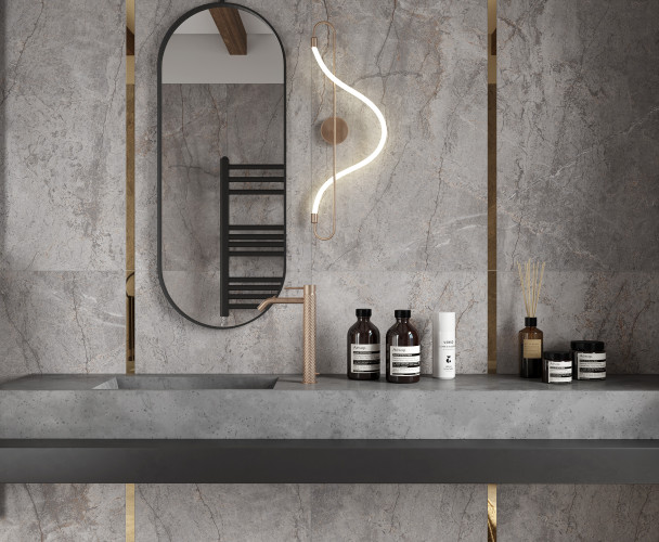 Керамогранит Laparet Carved River Gray х9999282561 Карвинг 60х120