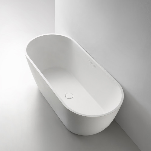 Ванна из искусственного камня ABBER Frankfurt AM9941 белая матовая