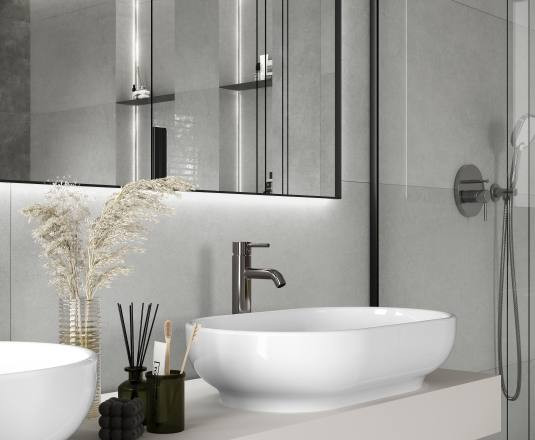 Керамогранит Laparet SG604520R Techno Gris серый матовый 59,50x59,50