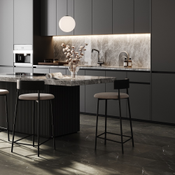 Кварцевый ламинат SPC Fargo Stone Имперадор Дарк 64S451