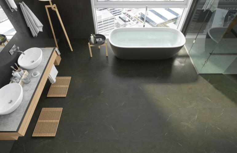 Кварцевый ламинат SPC Fargo Stone Имперадор Дарк 64S451