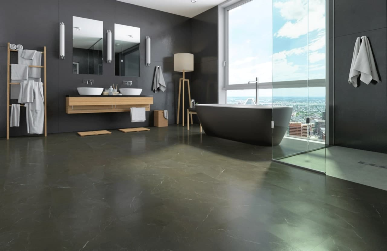 Кварцевый ламинат SPC Fargo Stone Имперадор Дарк 64S451