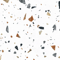 Керамогранит Laparet х9999309479 Terazzo Bianco цветной матовый карвинг 60х60