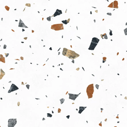 Керамогранит Laparet х9999309479 Terazzo Bianco цветной матовый карвинг 60х60