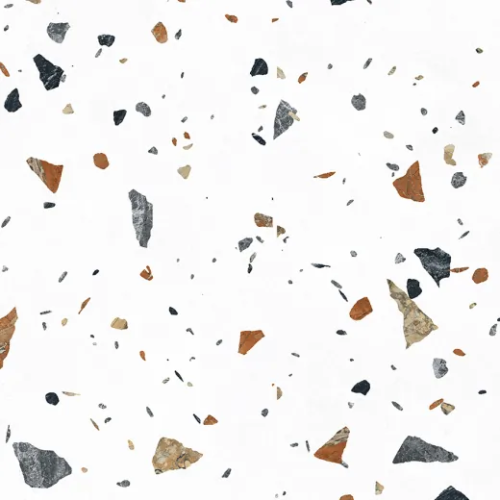 Керамогранит Laparet х9999309479 Terazzo Bianco цветной матовый карвинг 60х60