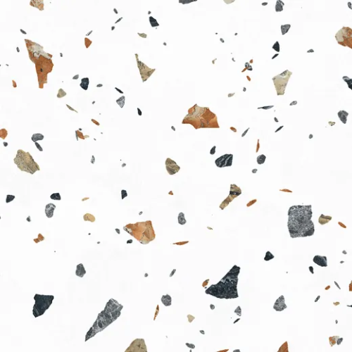 Керамогранит Laparet х9999309479 Terazzo Bianco цветной матовый карвинг 60х60