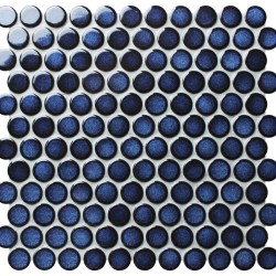 Мозаика Bonaparte Round midnight blue (28х28х6) 312х330, глазурованная