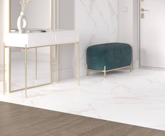 Керамогранит Laparet Statuario Crema белый матовый 60х60