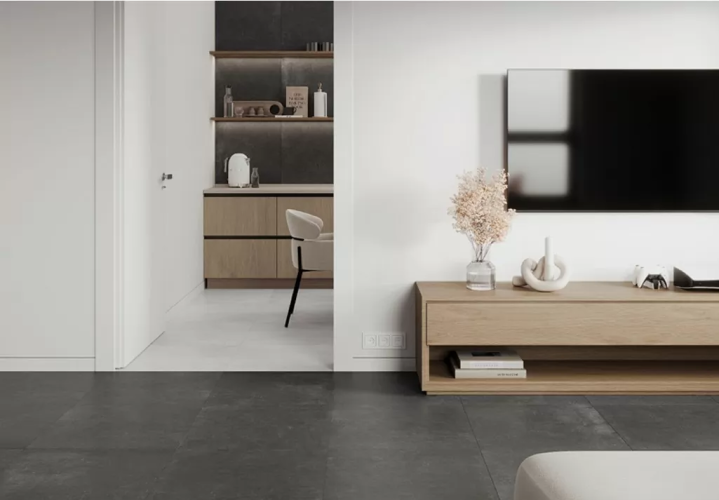 Керамогранит Ceradim х9999304131 Cement Strength Graphite Темно-серый Матовый 60х60