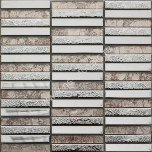 Мозаика NSmosaic MS-621 чип 	15x98 мм, сетка 288x298 мм, матовая