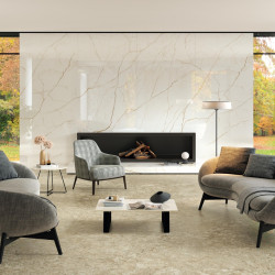 Керамогранит Atlas Concorde Russia 610015000692 Forte dei Marmi Quark Sahara Blanc Lapp Rett 80x160