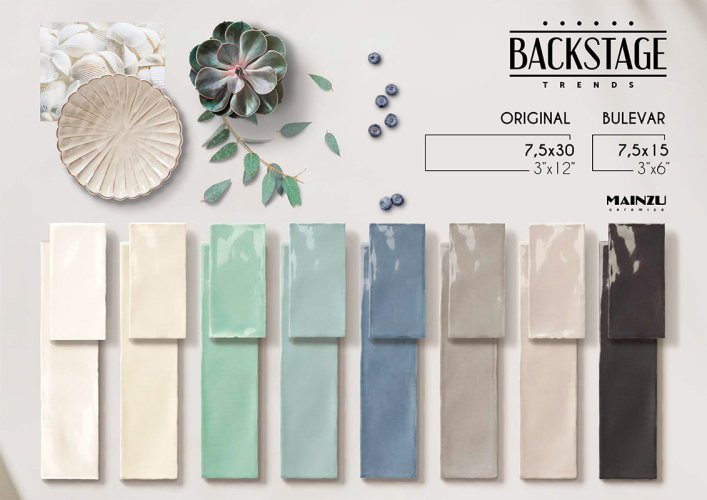 Керамическая плитка Mainzu Backstage PT03161 Sky Brillo 7.5x30