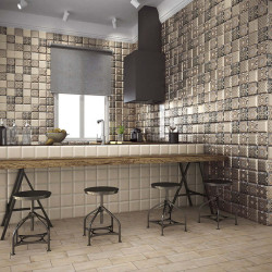 Керамическая плитка Mainzu HD Effects PT02349 Decor Zoco Brown 15x15