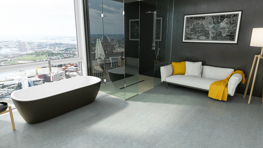 Кварцевый ламинат SPC Fargo Stone Горный Хрусталь JC 11013