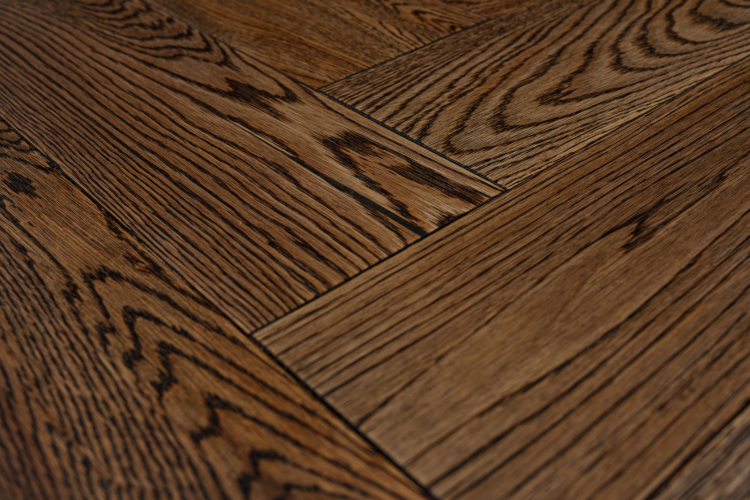 Паркетная доска Amber Wood A31.15.16.127-023 Дуб Коттедж Ёлка 915x127x14 мм