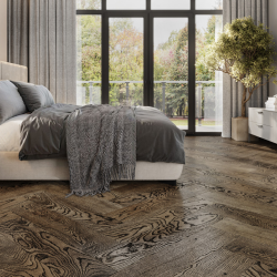 Паркетная доска Amber Wood A31.15.16.127-023 Дуб Коттедж Ёлка 915x127x14 мм