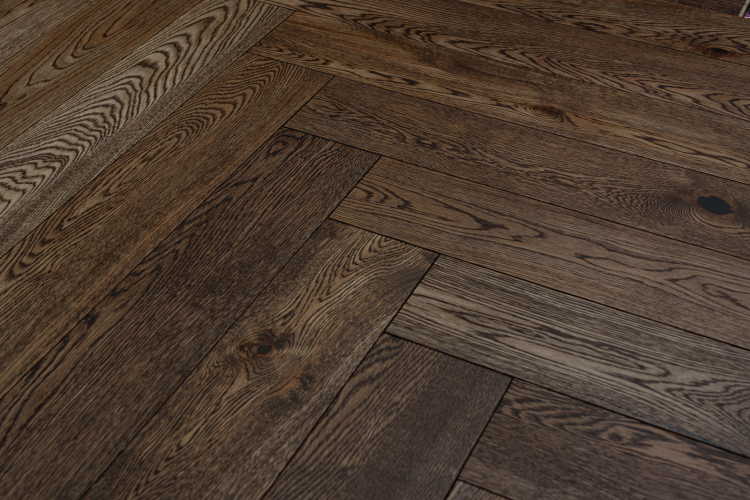 Паркетная доска Amber Wood A31.15.16.127-023 Дуб Коттедж Ёлка 915x127x14 мм