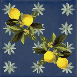 Керамогранитa Sant Agostino Vita Giardino Blu Mix Luc 20x20