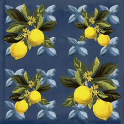 Керамогранитa Sant Agostino Vita Giardino Blu Mix Luc 20x20