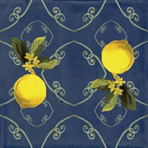 Керамогранитa Sant Agostino Vita Giardino Blu Mix Luc 20x20