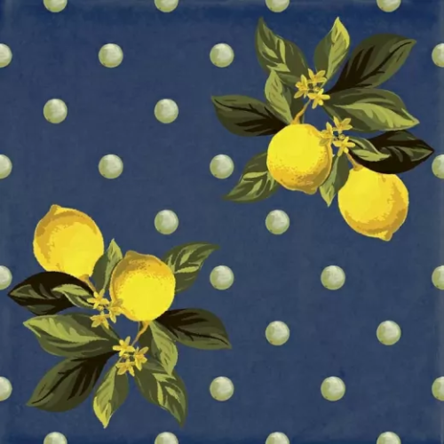 Керамогранитa Sant Agostino Vita Giardino Blu Mix Luc 20x20