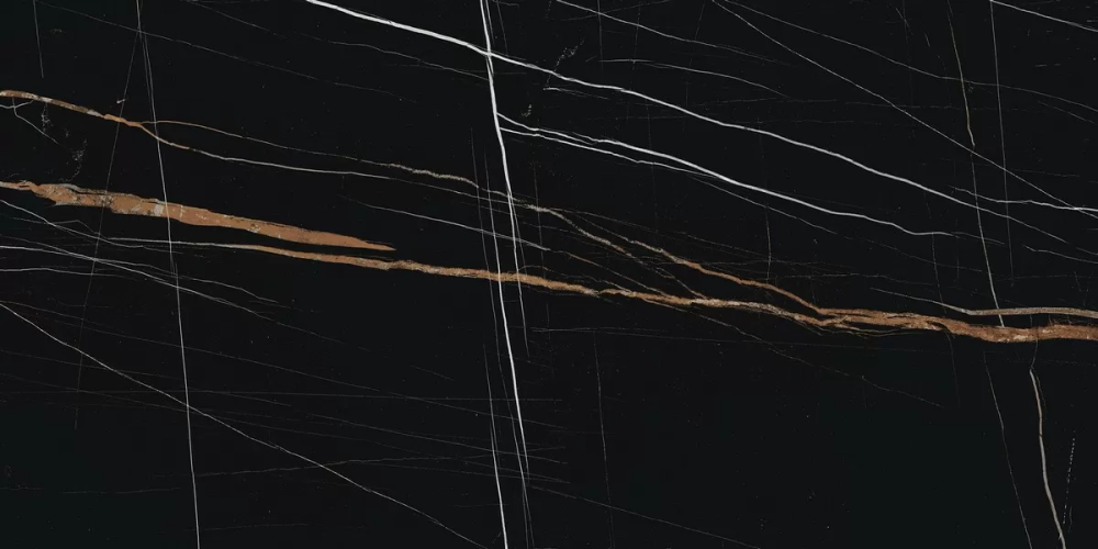 Керамогранит Kerranova K-1004/MR Marble Trend Nero Dorato 600x1200x11